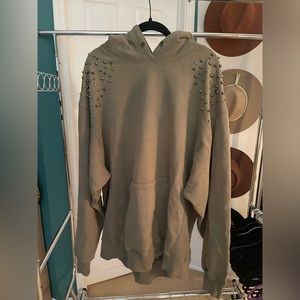 Free People Studded Hoodie / Size XL
